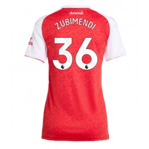 Arsenal Martin Zubimendi #36 Replika Hjemmebanetrøje Dame 2025-26 Kortærmet